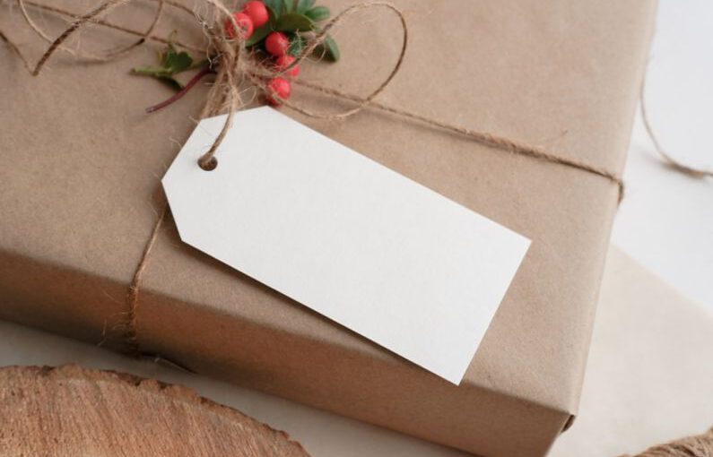 DIY Gifts - a present wrapped in brown paper and tied with twine