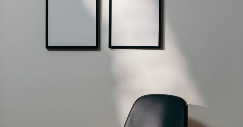Home Art - Black Wooden Framed Black Padded Armchair