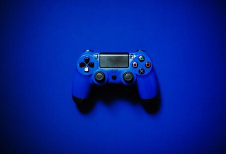 Gaming Console - blue sony ps 4 game controller