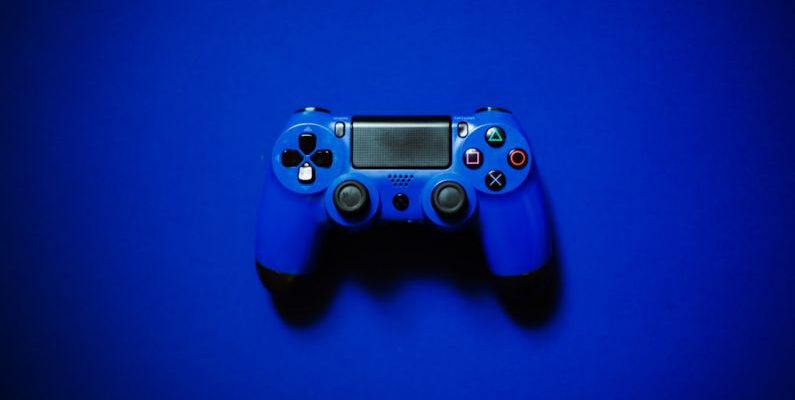 Gaming Console - blue sony ps 4 game controller